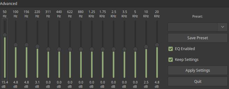 best equalizer settings for bass peace